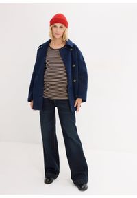 bonprix - Shirt ciążowy z bawełny organicznej (2 szt.). Kolekcja: moda ciążowa. Kolor: niebieski. Materiał: bawełna #3