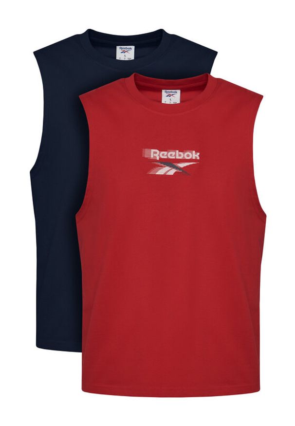 Reebok Komplet tank topów Bravo RK25610CCM Kolorowy Regular Fit. Materiał: bawełna. Wzór: kolorowy