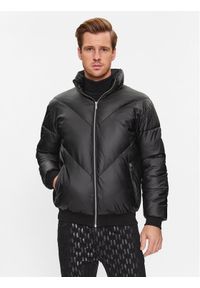 Karl Lagerfeld - KARL LAGERFELD Kurtka zimowa 505045 534556 Czarny Regular Fit. Typ kołnierza: dekolt w karo. Kolor: czarny. Materiał: syntetyk. Sezon: zima