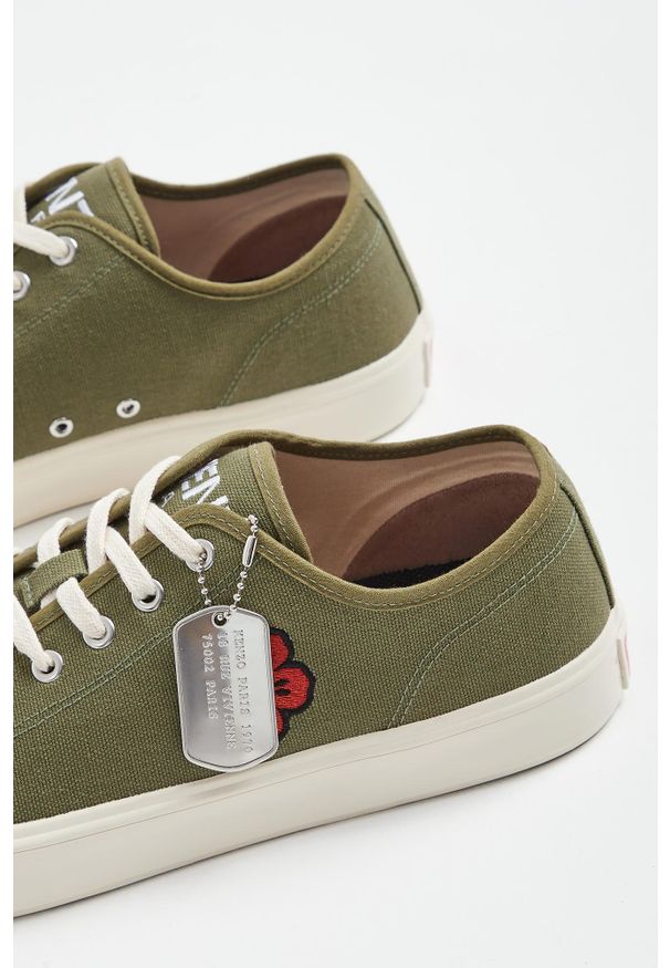 Kenzo - Trampki męskie KENZO. Wysokość cholewki: przed kostkę. Materiał: materiał. Szerokość cholewki: normalna. Wzór: napisy, haft