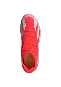 Adidas - Buty piłkarskie adidas X Crazyfast Elite Fg Jr IF0670 czerwone. Zapięcie: pasek. Kolor: czerwony. Materiał: materiał. Szerokość cholewki: normalna. Wzór: paski. Sport: piłka nożna #4