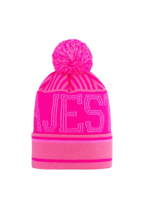 MAJESTY - Czapka ocieplana Majesty Sibi z pomponem. Kolor: wielokolorowy, szary, pomarańczowy. Sezon: zima. Styl: sportowy