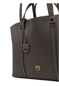 Pinko - PINKO Torebka Carrie Shopper Big AI 24-25 PLTT 102832 A1LF Brązowy. Kolor: brązowy. Materiał: skórzane #5