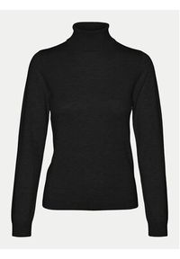 Vero Moda Golf Iris 10320450 Czarny Slim Fit. Typ kołnierza: golf. Kolor: czarny. Materiał: syntetyk #4