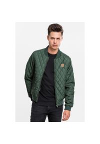 Urban Classics - Parka Urban Classic diamond nylon. Kolor: zielony. Materiał: nylon. Sezon: zima #1