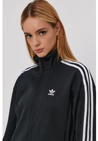 adidas Originals - Bluza. Okazja: na plażę. Kolor: czarny. Materiał: materiał. Wzór: aplikacja #5