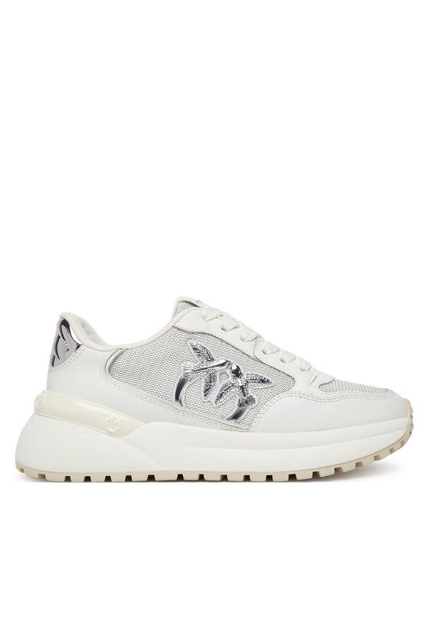Pinko - PINKO Sneakersy Gem 07 SS0055P104 Biały. Kolor: biały. Materiał: materiał