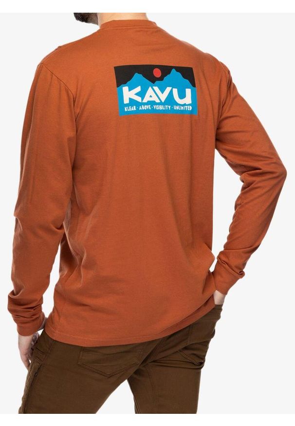 KAVU - Longsleeve męski Kavu LS Etch Art. Kolor: czerwony. Długość rękawa: długi rękaw