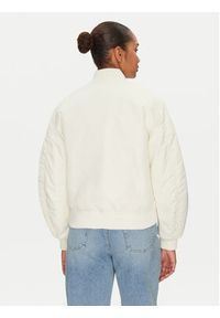 Guess Jeans Kurtka bomber W5RL81 WHAA2 Écru Regular Fit. Materiał: syntetyk
