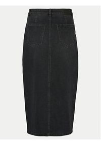 Vero Moda Spódnica jeansowa Veri 10295731 Czarny Regular Fit. Kolor: czarny. Materiał: bawełna #4