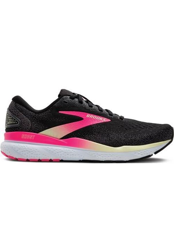Buty do biegania damskie Brooks Ghost 16 Tumbled. Zapięcie: sznurówki. Kolor: czarny, wielokolorowy. Materiał: materiał, syntetyk. Szerokość cholewki: normalna. Sport: bieganie