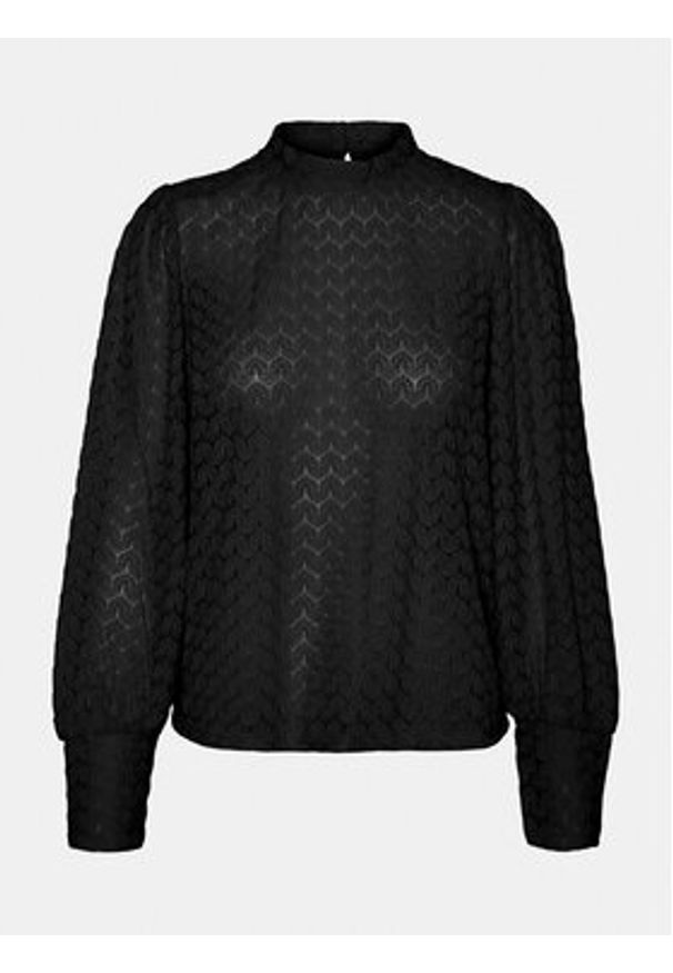 Vero Moda Bluzka Becca 10302894 Czarny Regular Fit. Kolor: czarny. Materiał: syntetyk