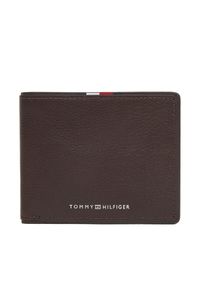 TOMMY HILFIGER - Duży Portfel Męski Tommy Hilfiger. Kolor: brązowy