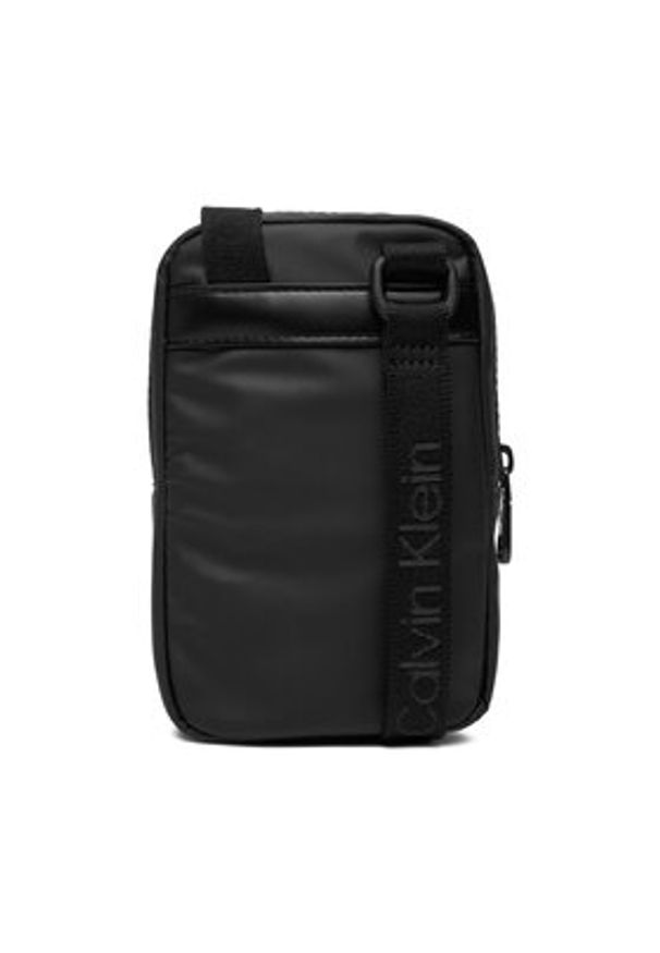 Calvin Klein Saszetka Puffer Utility Phone Crossbody LV04D1115G Czarny. Kolor: czarny. Materiał: materiał