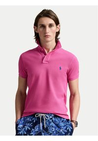 Polo Ralph Lauren Polo 710536856447 Różowy Slim Fit. Typ kołnierza: polo. Kolor: różowy. Materiał: bawełna