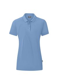 Damska koszulka polo Jako Organic. Typ kołnierza: polo. Kolor: niebieski. Materiał: bawełna. Sport: piłka nożna #1