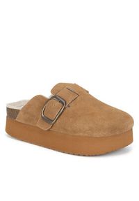 Badura Klapki TS6207-02 Brązowy. Kolor: brązowy. Materiał: skóra, zamsz #6