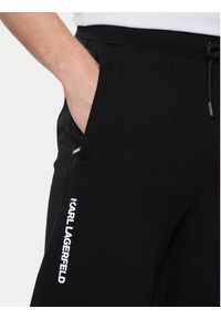 Karl Lagerfeld - KARL LAGERFELD Spodnie dresowe 705034 542900 Czarny Regular Fit. Kolor: czarny. Materiał: bawełna #2