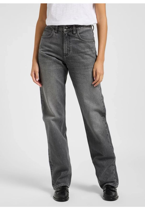 Lee - DAMSKIE SPODNIE LEE RIDER CLASSIC DUCK GREY 112363808