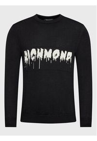 John Richmond Sweter RMA22034MA Czarny Regular Fit. Kolor: czarny. Materiał: syntetyk #5