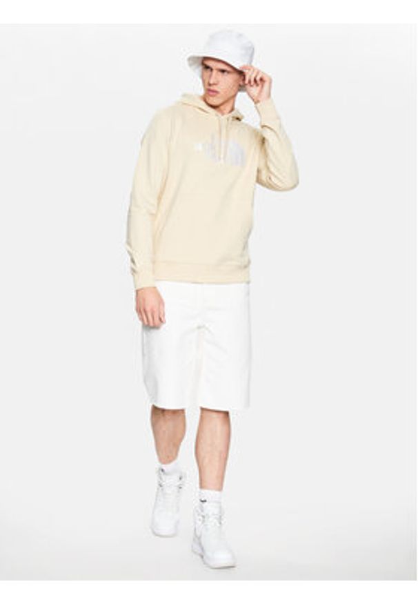 The North Face Bluza Light Drew Peak NF00A0TE Beżowy Regular Fit. Kolor: beżowy. Materiał: bawełna