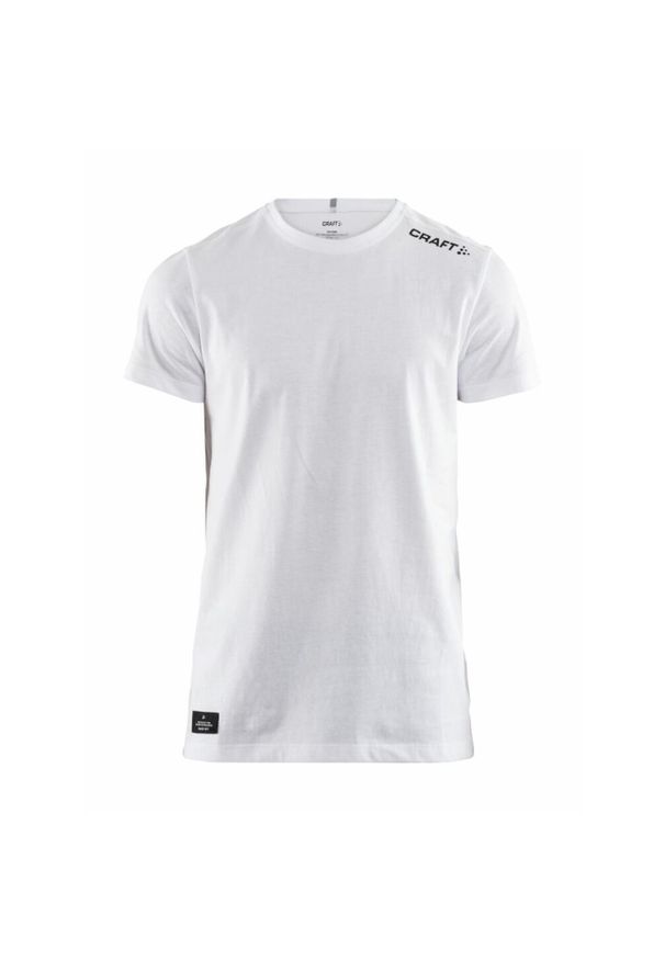 Koszulka treningowa męska Craft Community Mix. Kolor: biały. Materiał: poliester. Długość rękawa: krótki rękaw. Długość: krótkie