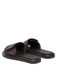 MICHAEL Michael Kors Klapki 40F5SKFA3S Brązowy. Kolor: brązowy. Materiał: skóra #4