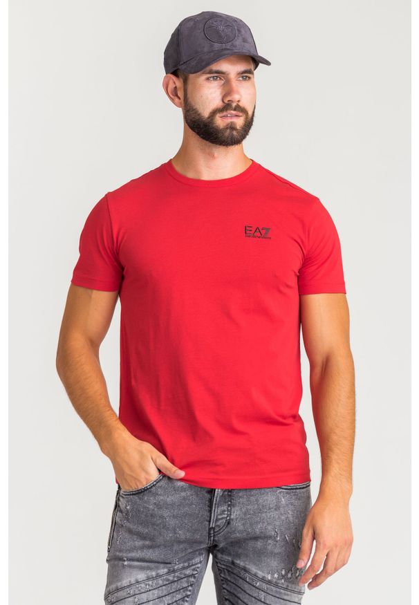 T-shirt EA7 Emporio Armani w kolorowe wzory