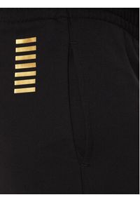 EA7 Emporio Armani Spodnie dresowe 8NPP66 PJVRZ 0208 Czarny Regular Fit. Kolor: czarny. Materiał: bawełna #3