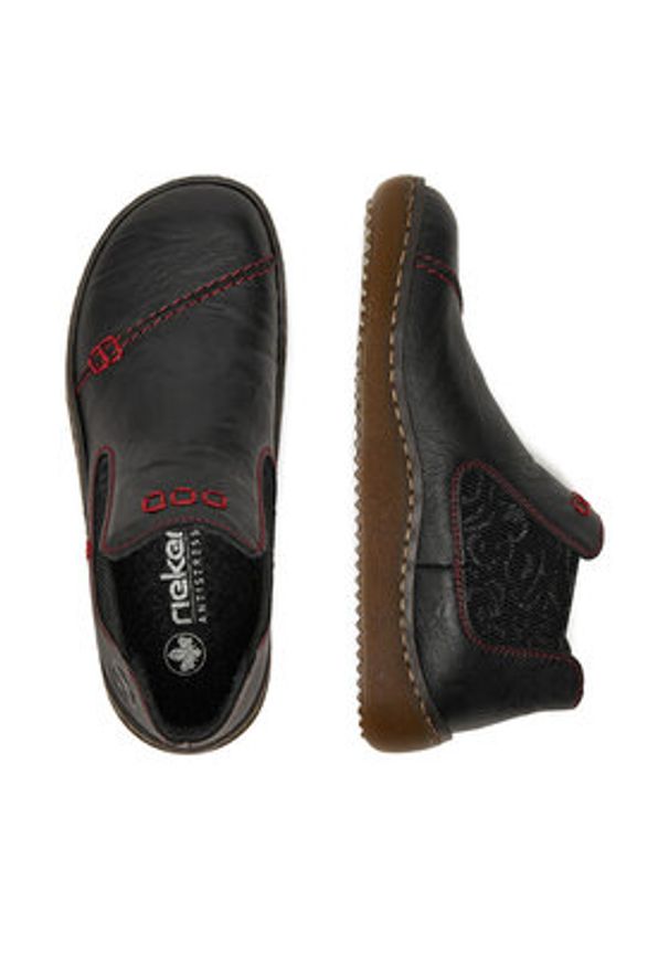 Rieker Sztyblety CEO-L8491-00 Czarny. Kolor: czarny. Materiał: skóra