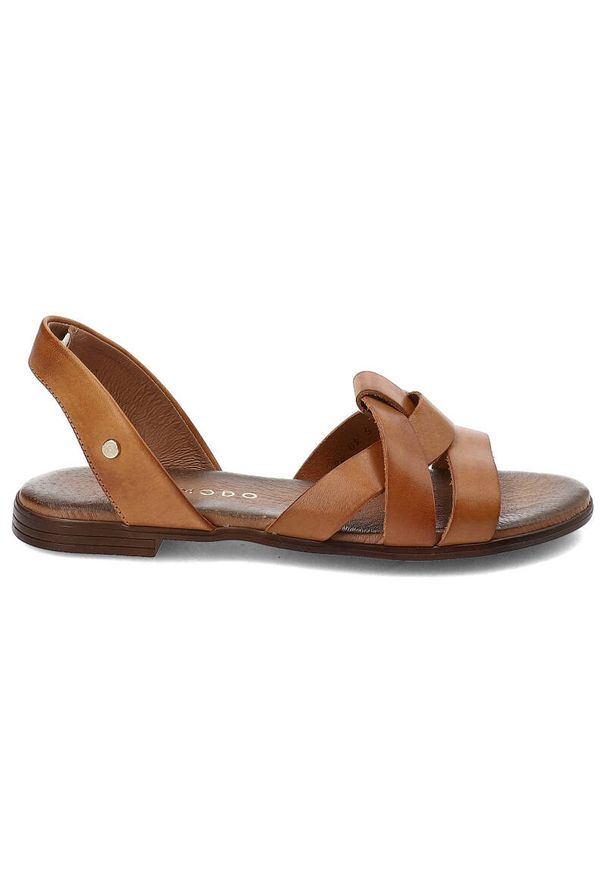 Brązowe Sandały Armodo Modne Obuwie Damskie. Kolor: brązowy. Styl: młodzieżowy, elegancki, retro