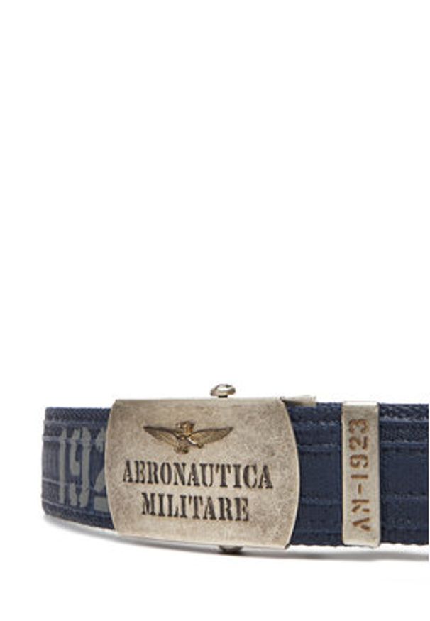 Aeronautica Militare Pasek Męski 252CI0317UCT03585 Granatowy. Kolor: niebieski. Materiał: materiał