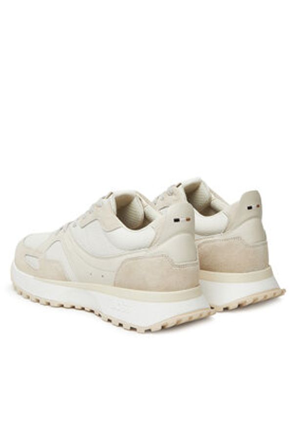 BOSS Sneakersy Jonah 50548782 Beżowy. Kolor: beżowy. Materiał: skóra
