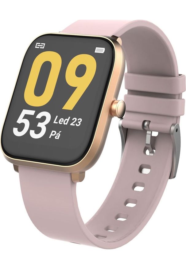 Smartwatch iGET Fit F45 Różowy (F45 Gold). Rodzaj zegarka: smartwatch. Kolor: różowy