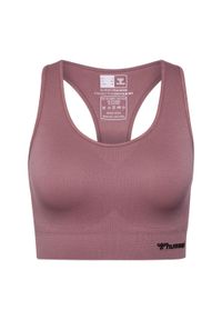 Stanik fitness cardio Hummel hmltif. Kolor: fioletowy. Materiał: materiał. Sport: fitness #1