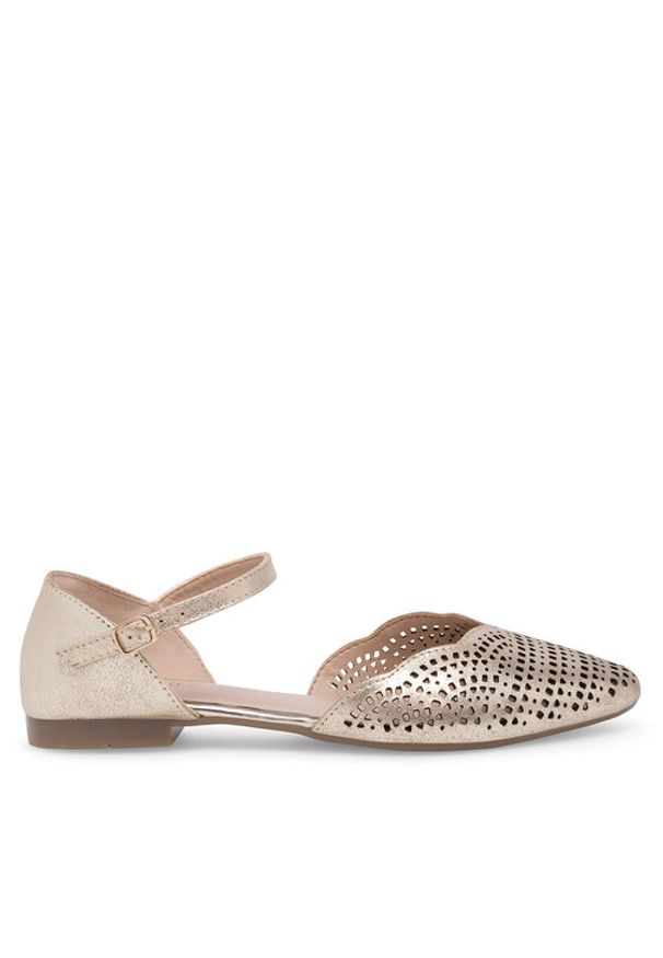 Lasocki Półbuty RST-KAJA-24 Złoty. Kolor: złoty. Materiał: skóra