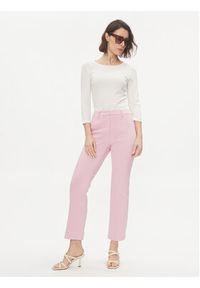 Weekend Max Mara Spodnie materiałowe Basco 2415781051 Różowy Straight Leg. Kolor: różowy. Materiał: bawełna #3