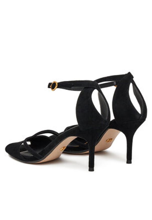 Gino Rossi Sandały NADI-1. Czarny. Kolor: czarny. Materiał: zamsz, skóra