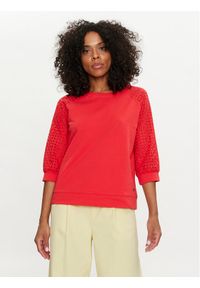 Olsen Bluzka 11201578 Czerwony Regular Fit. Kolor: czerwony. Materiał: bawełna #1