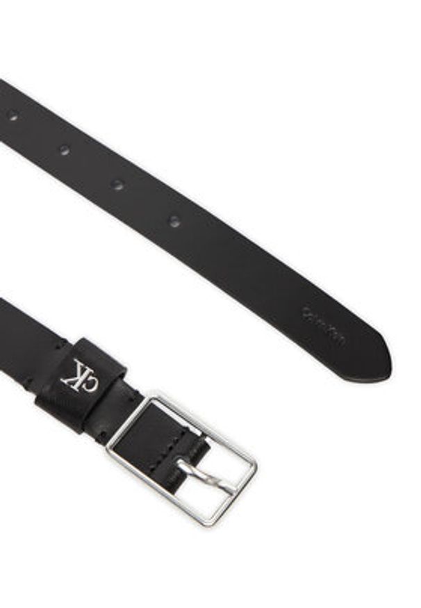 Calvin Klein Pasek Damski LV04F7050G Czarny. Kolor: czarny. Materiał: skóra