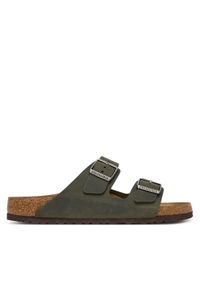 Birkenstock Klapki Arizona 1032783 Zielony ciemny. Kolor: zielony. Materiał: skóra #1