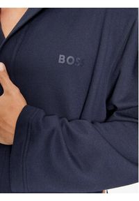 BOSS - Boss Szlafrok Iconic F. Terry Robe 50503142 Granatowy. Kolor: niebieski. Materiał: bawełna #6
