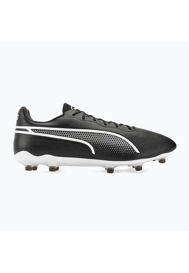 Buty piłkarskie męskie Puma 01 King Pro Fg Ag. Zapięcie: sznurówki. Kolor: czarny, biały, wielokolorowy. Materiał: syntetyk, materiał. Szerokość cholewki: normalna. Sport: piłka nożna