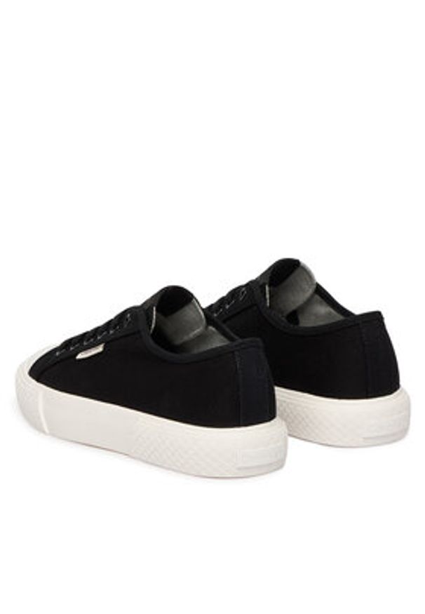 Calvin Klein Trampki Vulc Low Lace Up Canvas HW0HW02975 Czarny. Kolor: czarny. Materiał: materiał