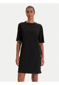 Armani Exchange Sukienka codzienna XW000825 AF10356 UC001 Czarny Regular Fit. Okazja: na co dzień. Kolor: czarny. Materiał: bawełna. Typ sukienki: proste. Styl: casual #1