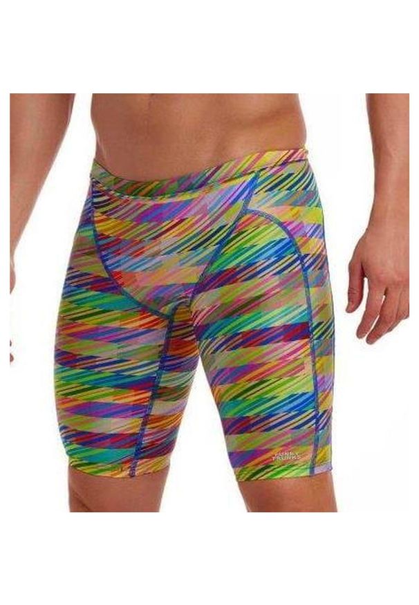 FUNKY TRUNKS - Spodenki do pływania Jammery Funky Trunks Static Stack. Kolor: wielokolorowy
