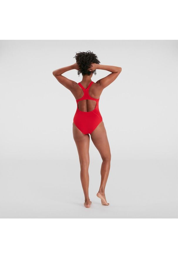 Strój pływacki jednoczęściowy damski Speedo Eco Endurance. Kolor: czerwony. Materiał: poliester