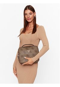 Guess Kosmetyczka TWB868 80450 Brązowy. Kolor: brązowy. Materiał: skóra