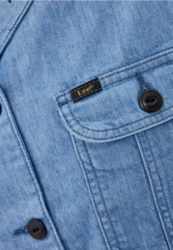 Lee - LEE SHORTSLEEVE JACKET DAMSKA KURTKA JEANSOWA LIGHT LINNEN L54NNBY. Materiał: jeans