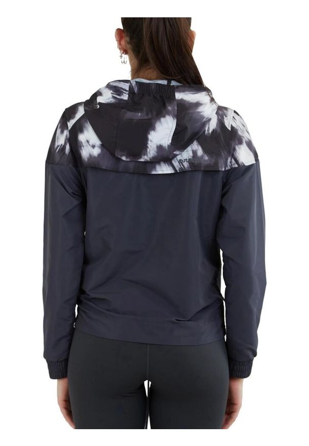 FUNDANGO - Damska wiatrówka Fundango Breeze Windbreaker. Kolor: czarny, biały, wielokolorowy